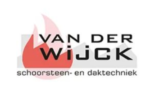 Het logo van Van der Wijck Schoorsteen- en Daktechniek, uw dakdekker voor in Roermond